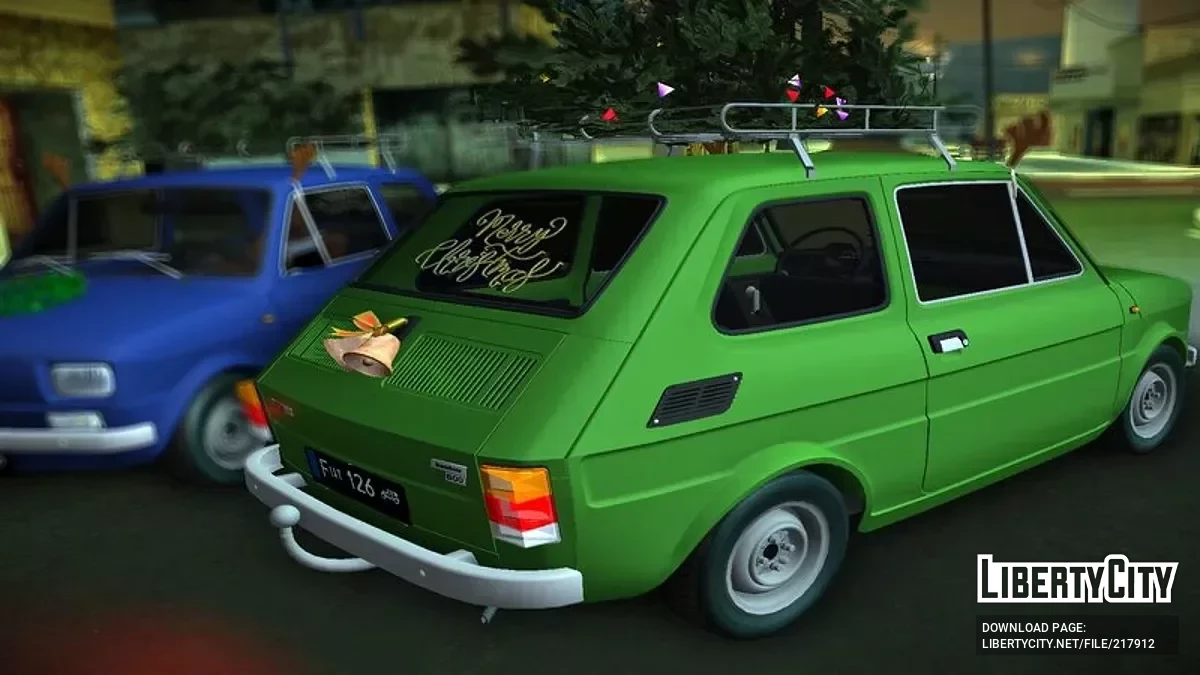 Fiat 126 Bambino Edição de Natal / GTA San Andreas