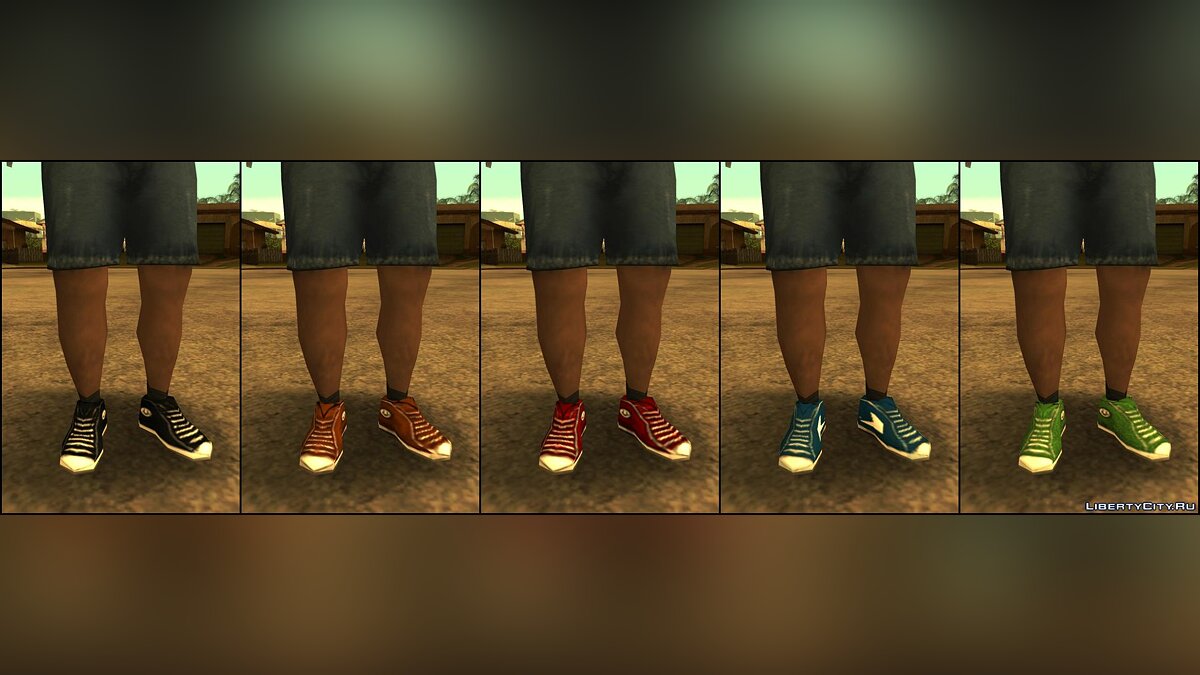 Download Updated shoe textures v1.0.1 for GTA San Andreas