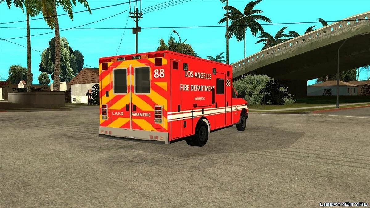 Ford E350 LAFD Ambulance / GTA San Andreas