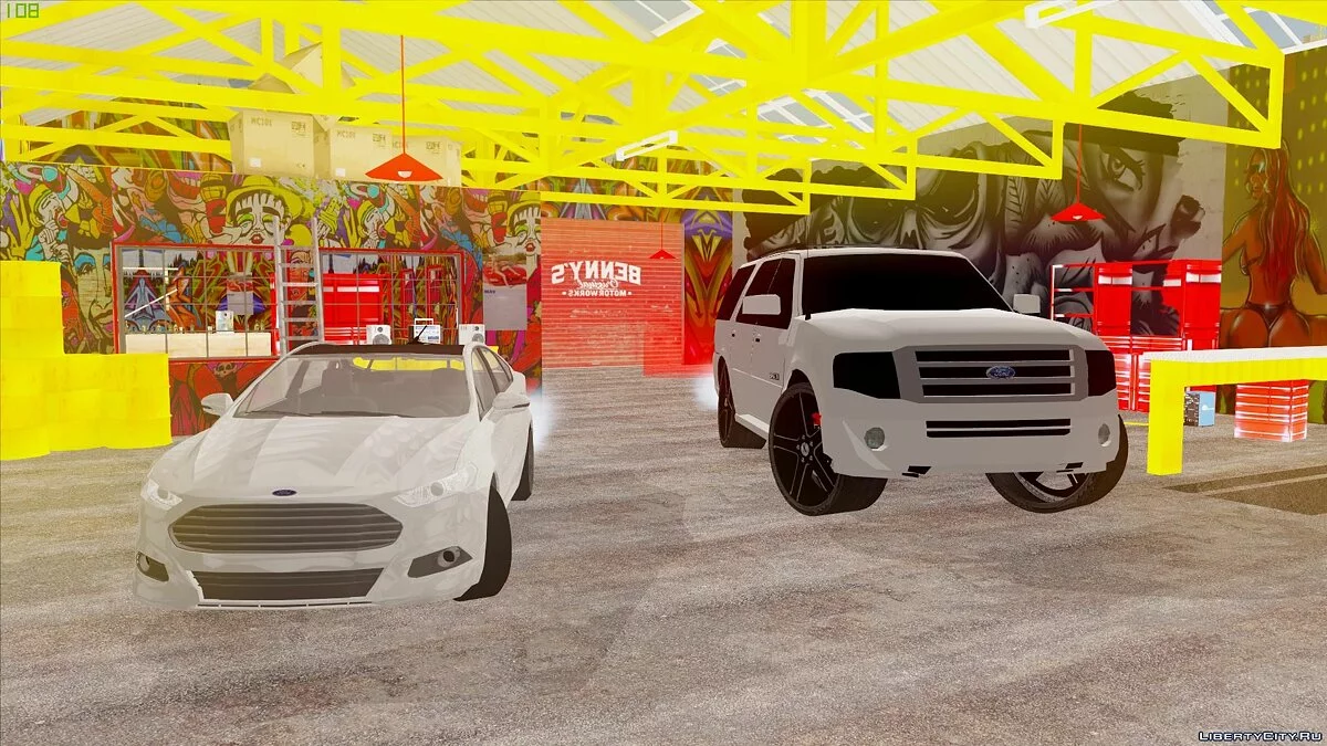 حزمة تصميم فورد فيوجن من 3dCarbon 2014 / جي تي إيه سان أندرياس