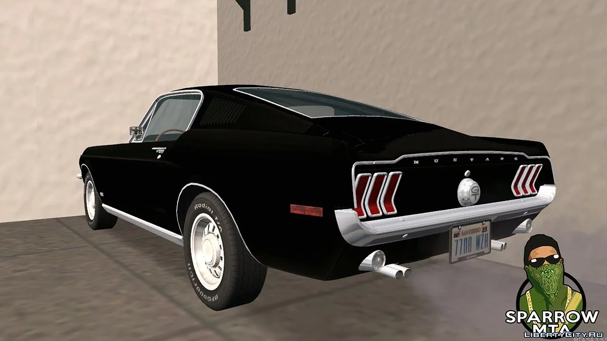 Ford Mustang GT Fastback 390 1968 / GTA San Andreas