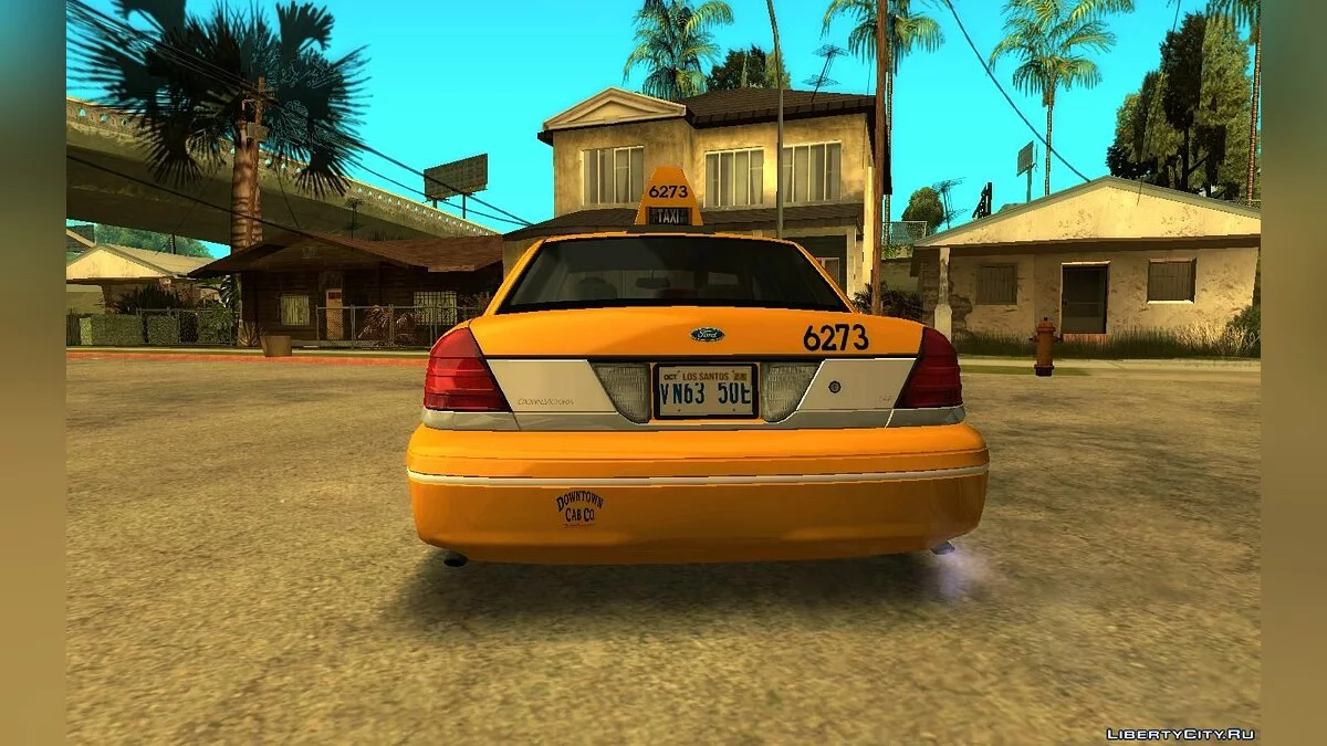 Таксі 2003 Ford Crown Victoria Downtown Cab v1.0 / GTA San Andreas