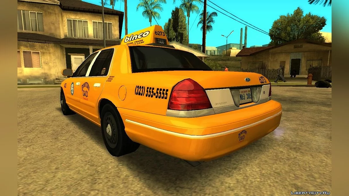 Таксі 2003 Ford Crown Victoria Downtown Cab v1.0 / GTA San Andreas