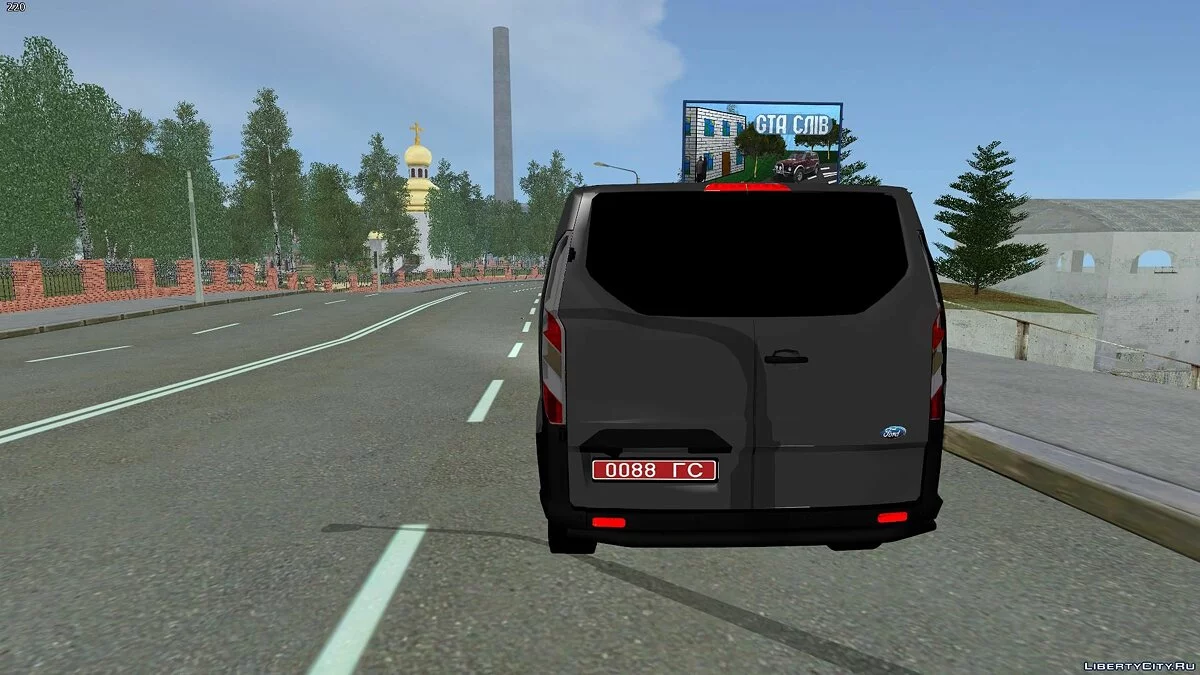 Ford Transit 16 Custom — serviço de emergência do Ministério do Interior da República da Bielorrússia / GTA San Andreas