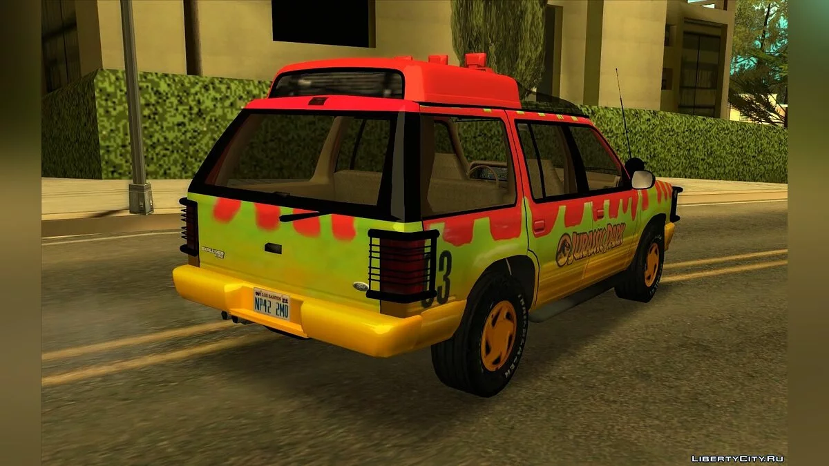 福特探险者侏罗纪公园 v3 - 改进模型 / GTA San Andreas