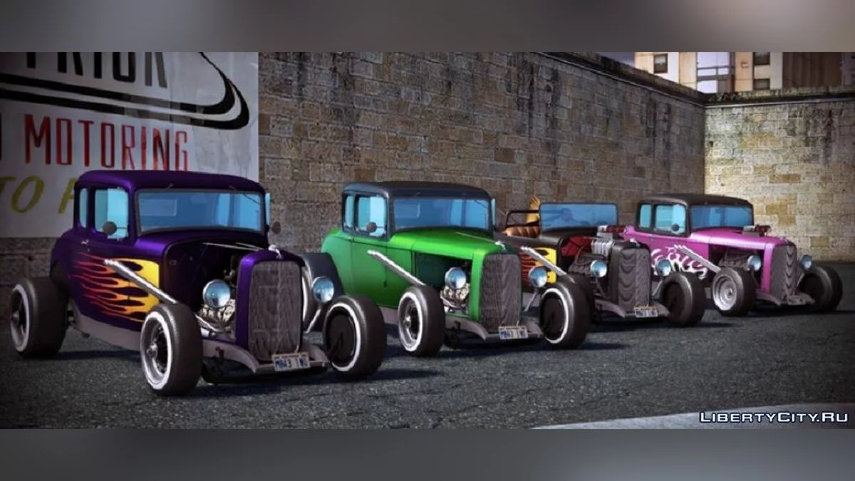 Ford Modelo B DeLuxe 5W Coupe de 1932 - Hot Rod / GTA San Andreas