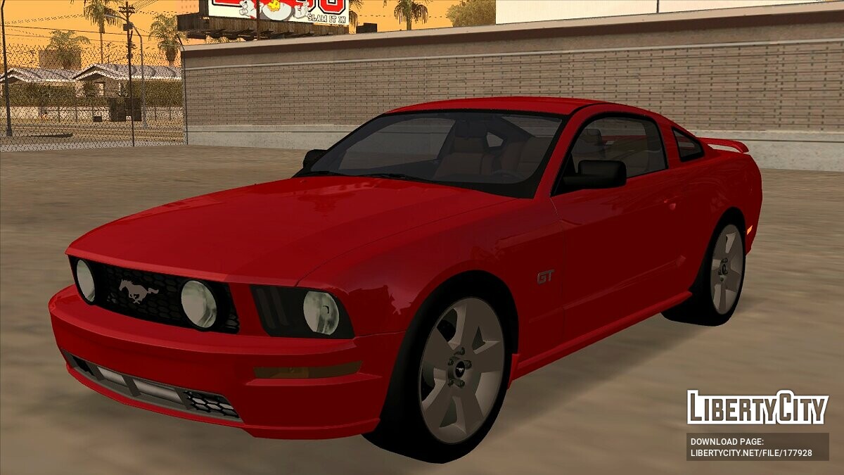 Скачать Ford Mustang GT 2005 Для GTA San Andreas