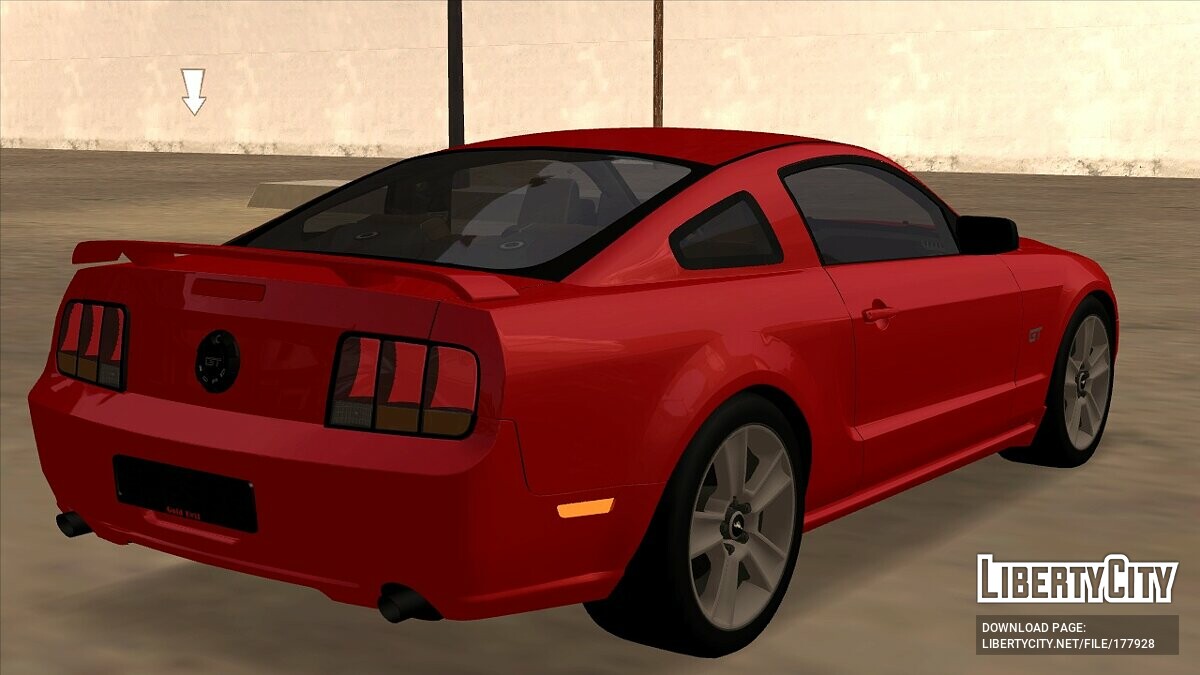 Скачать Ford Mustang GT 2005 Для GTA San Andreas