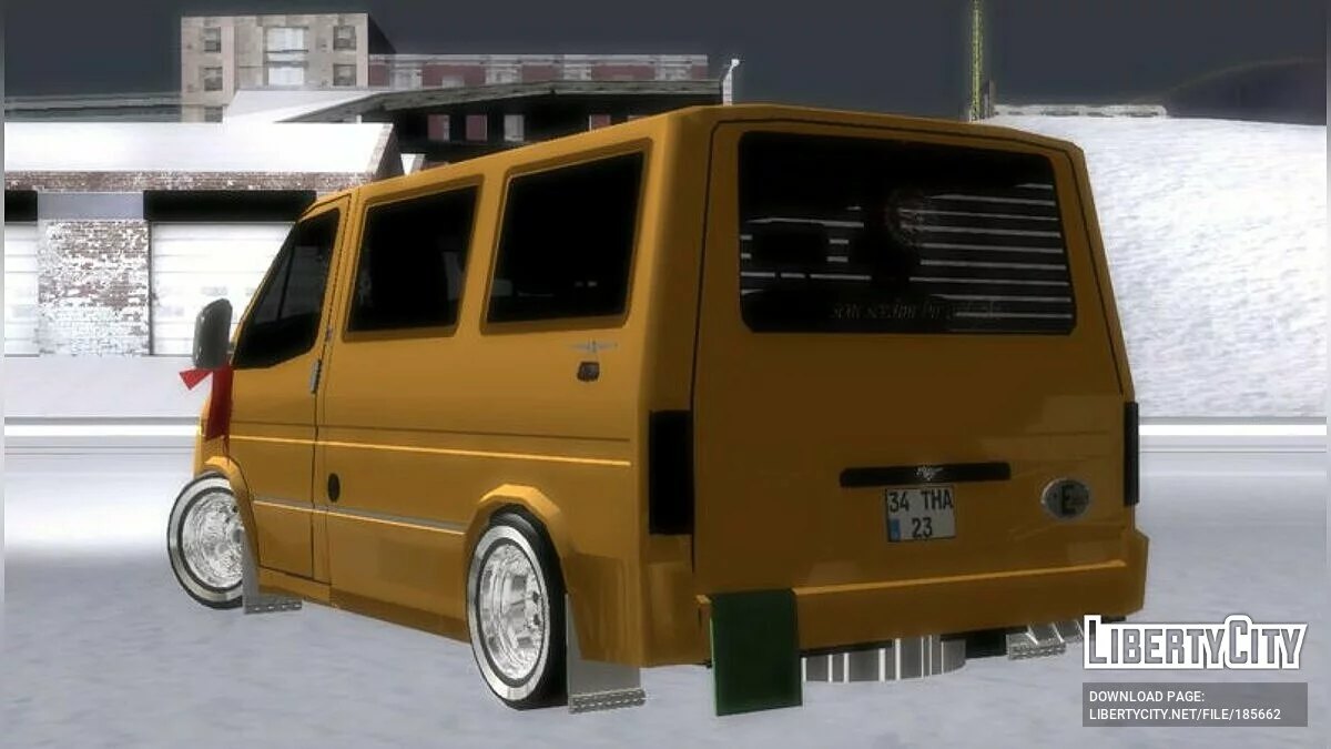 Etiqueta de Dolmuş Amarelo Ford Transit / GTA San Andreas