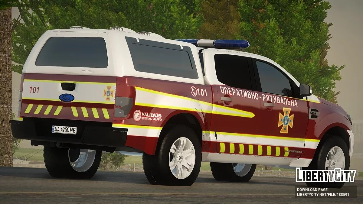 Ford Ranger de la DSNS de Ucrania / GTA San Andreas