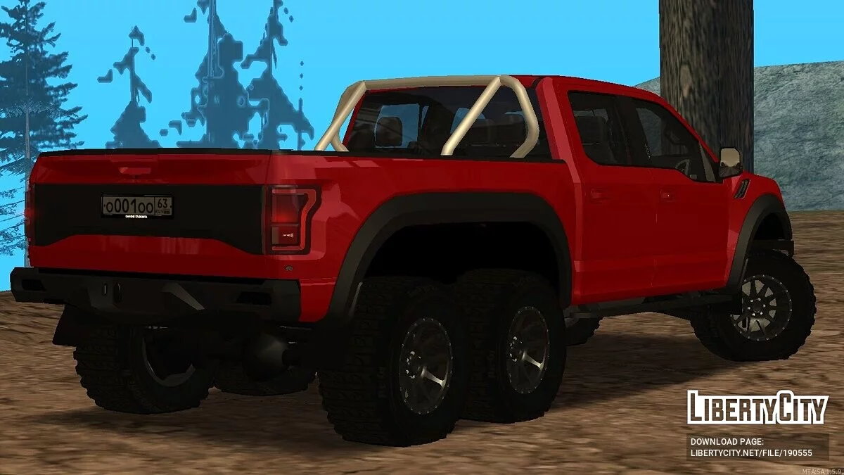 فورد اف-150 فيلوسيرابتور 6x6 + قرص مضغوط مزدوج / جي تي إيه سان أندرياس