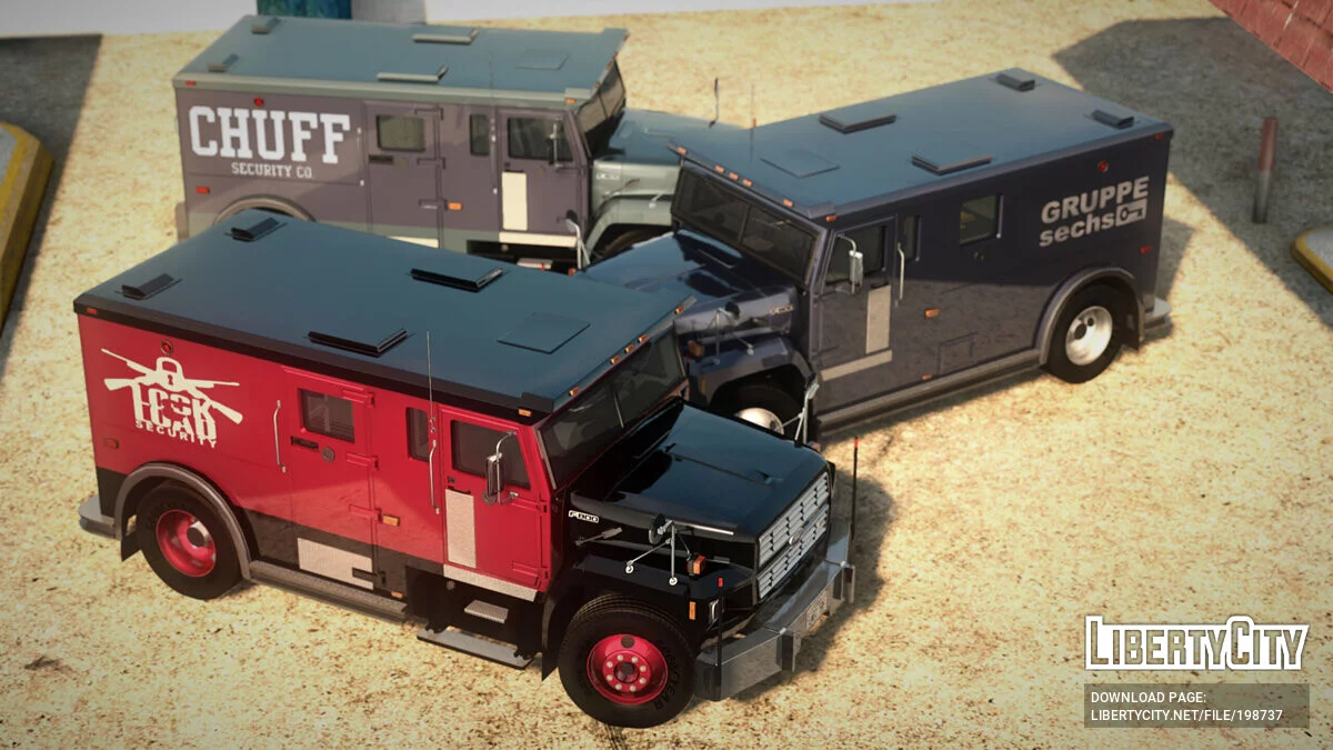 Caminhão Blindado Ford F-800 Medium Duty 1985 / GTA San Andreas