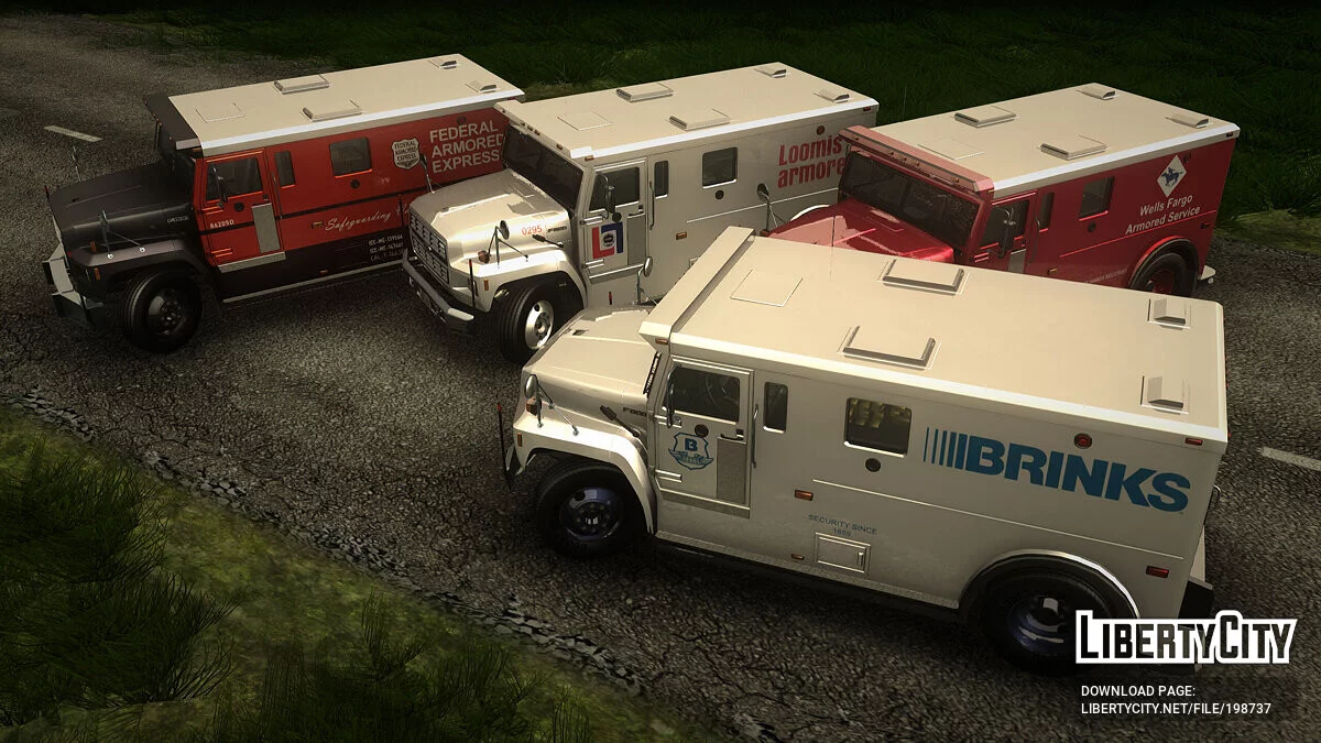 Caminhão Blindado Ford F-800 Medium Duty 1985 / GTA San Andreas