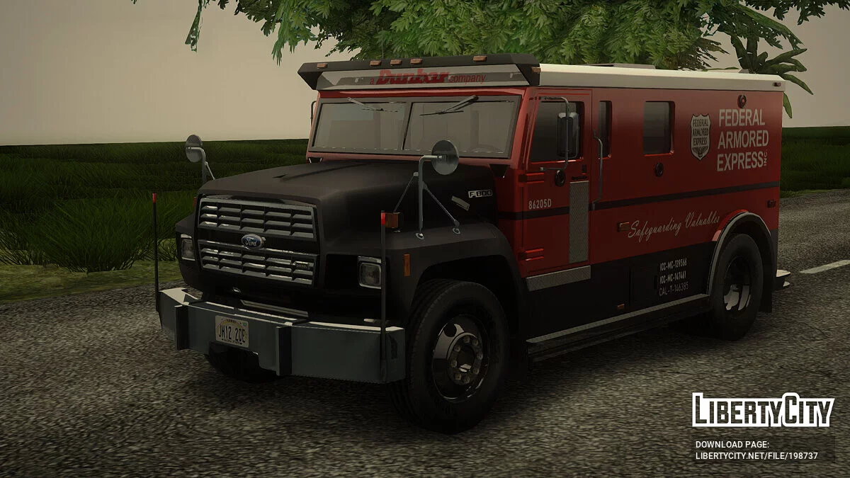 Caminhão Blindado Ford F-800 Medium Duty 1985 / GTA San Andreas