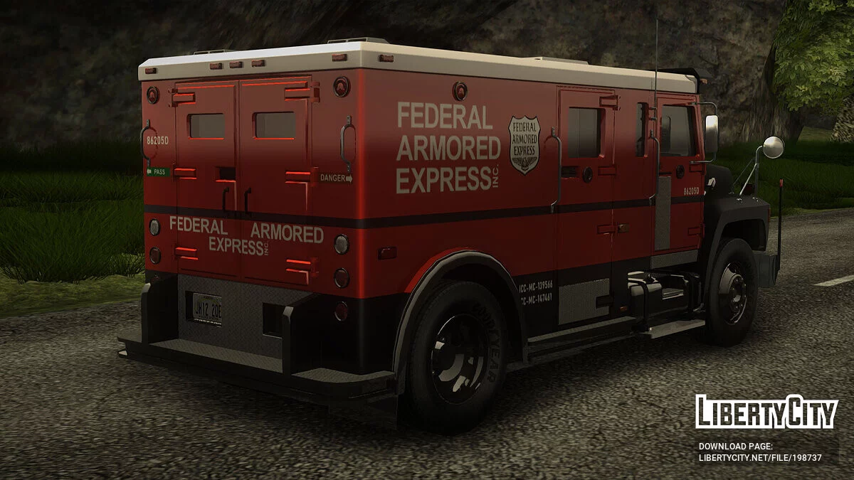 Caminhão Blindado Ford F-800 Medium Duty 1985 / GTA San Andreas