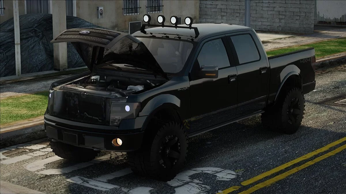 Ford F-150 4x4 with subwoofer NVX / جي تي إيه سان أندرياس