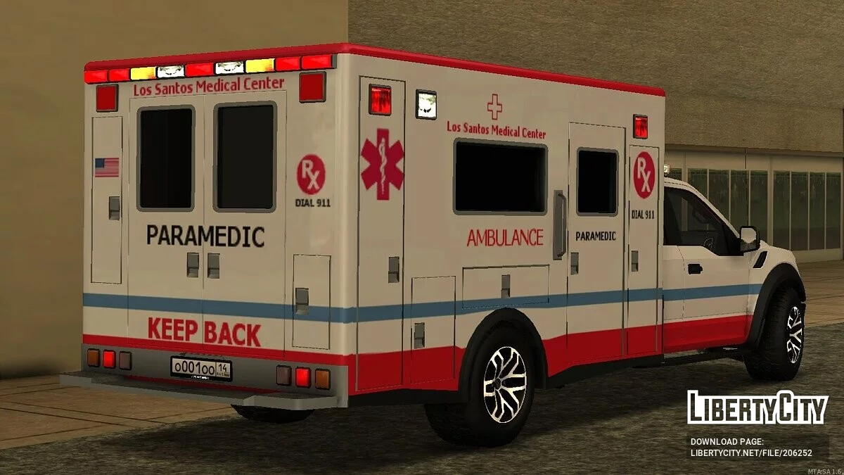 Ford Raptor F-150 Ambulans + CCD / GTA San Andreas