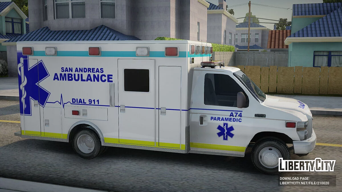 Ford E350 (San Andreas Ambulance) / GTA San Andreas