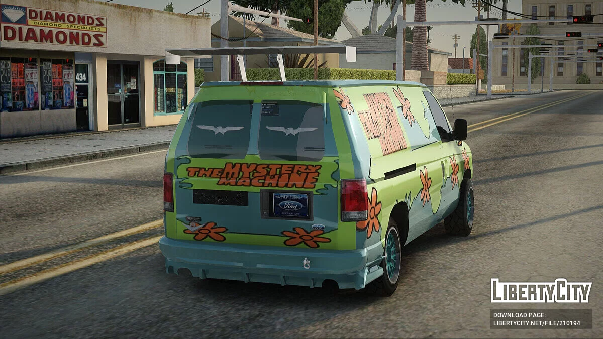 Ford Econoline E-250 Scooby-Doo Version / GTA San Andreas