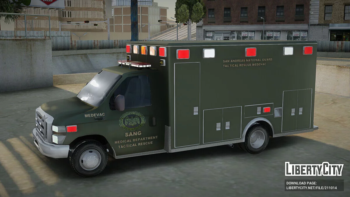 Ford E450 Ambulance SANG Tactical Rescue / جي تي إيه سان أندرياس