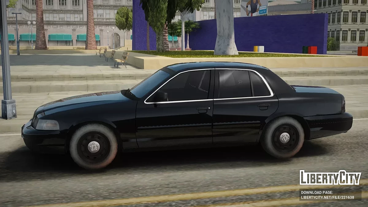 Ford Crown Victoria LAPD Central Community Police Station Unmarked / جي تي إيه سان أندرياس
