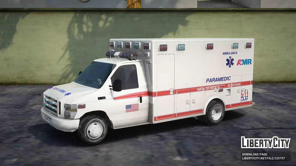 Ford E-450 Ambulance AMR / GTA San Andreas
