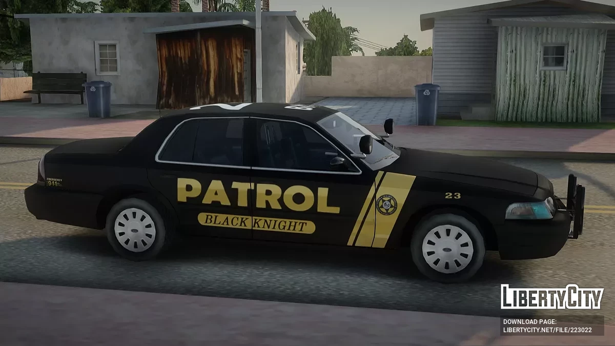 Ford Crown Victoria '11 Slicktop Patrulla Caballero Negro / GTA San Andreas