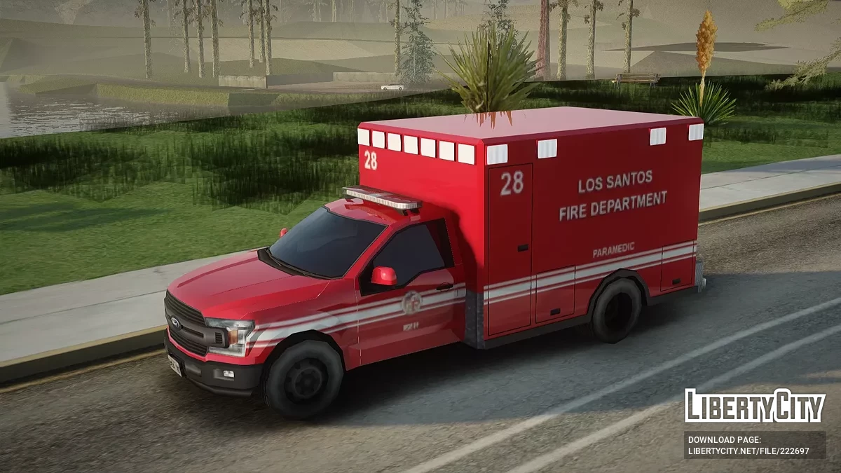Ford F-150 Los Santos Fire Departament Ambulance / GTA San Andreas