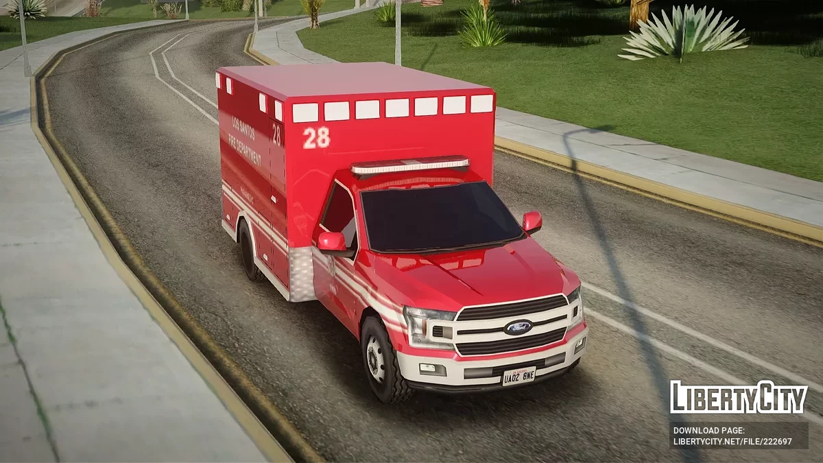 Ford F-150 Los Santos Fire Departament Ambulance / GTA San Andreas