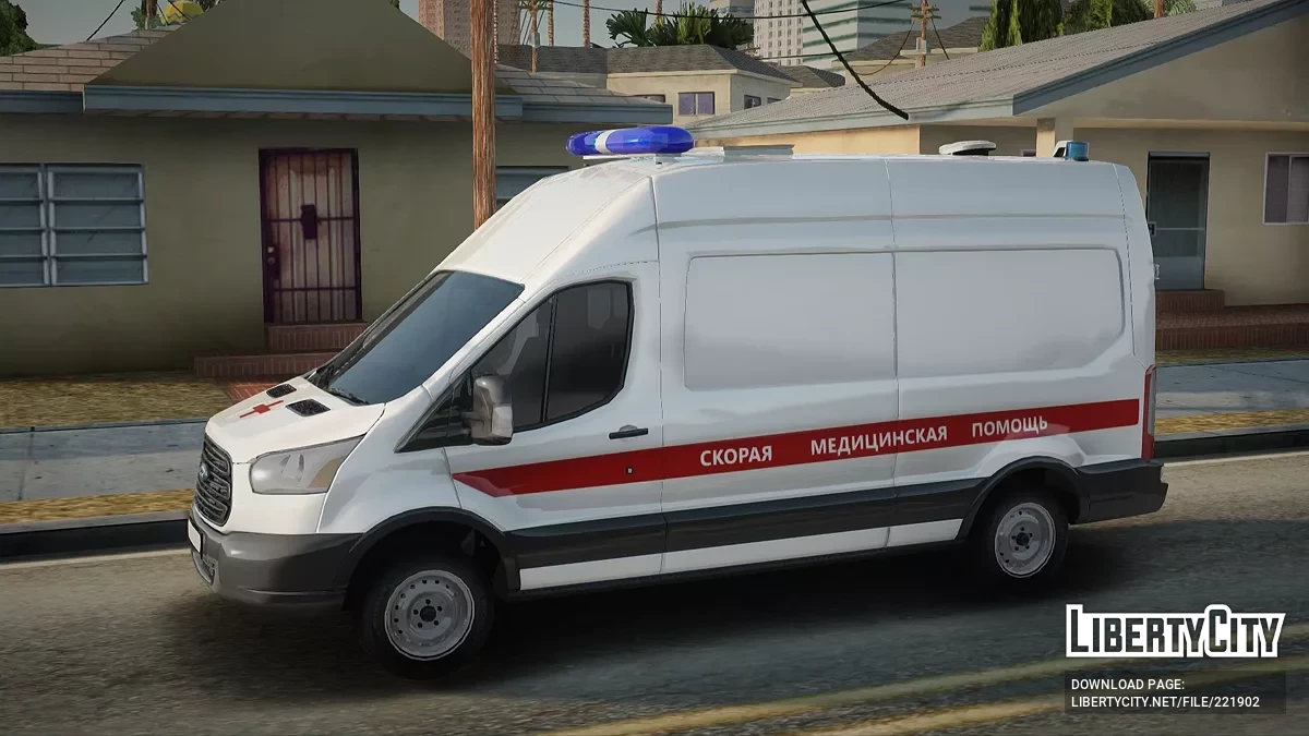 Ford Transit Швидка Медична Допомога / GTA San Andreas