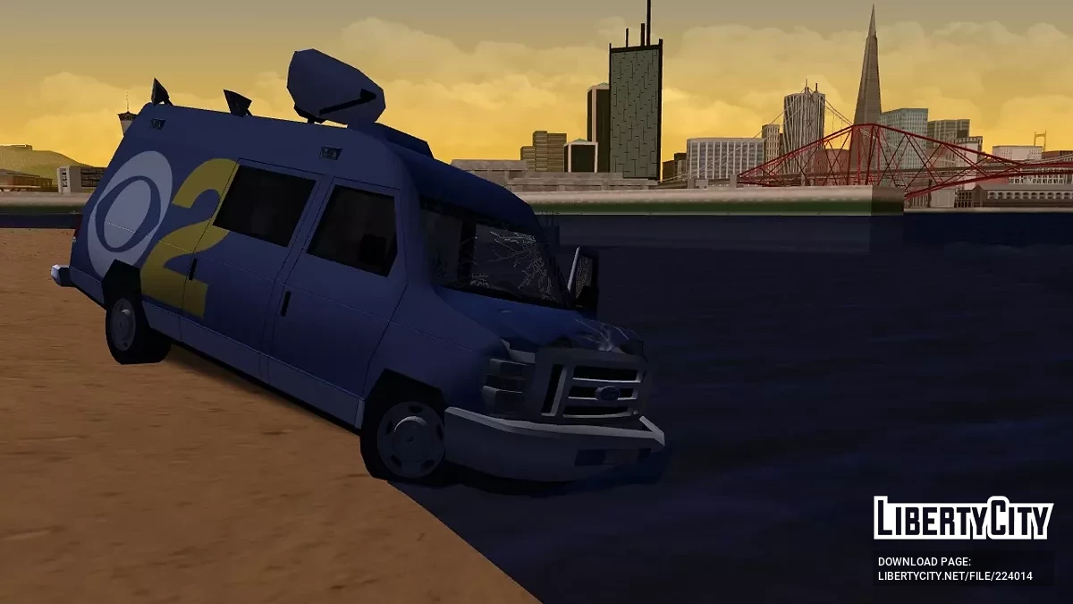 Ford Econoline 2011 News Van / GTA San Andreas