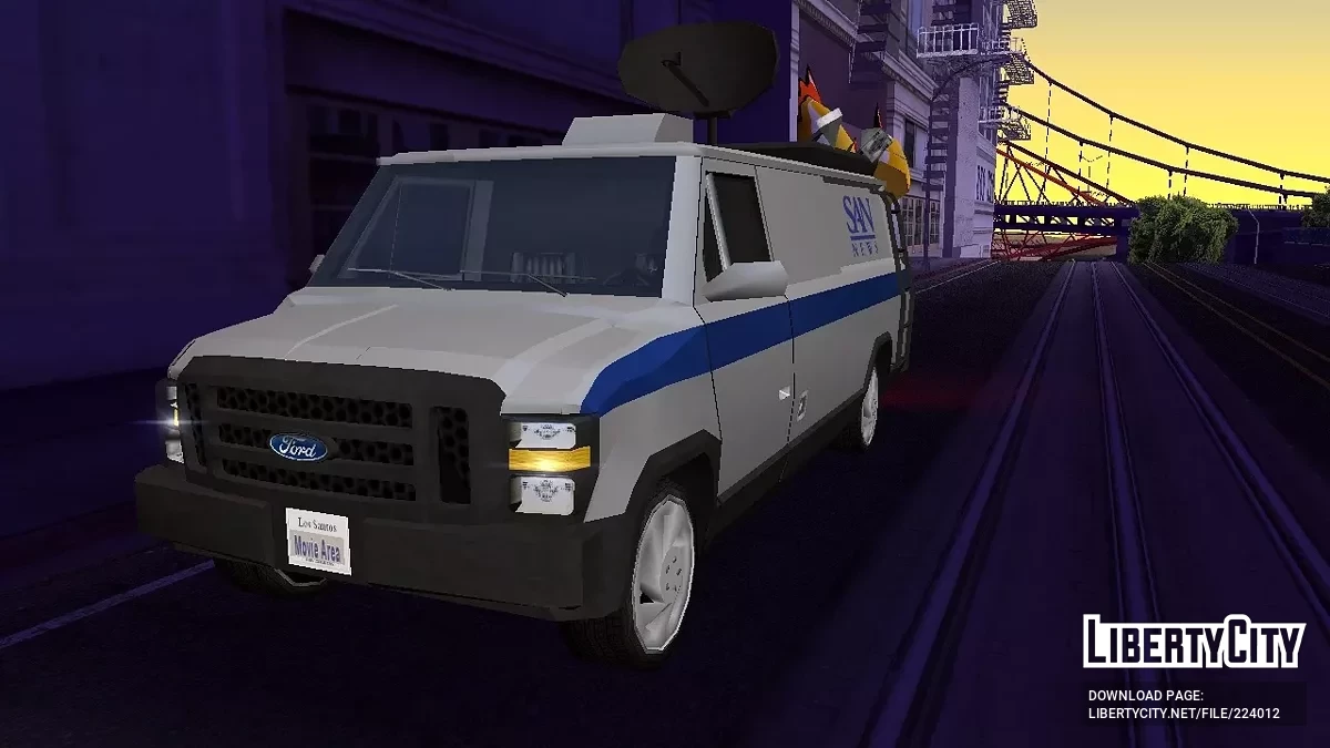 Ford Econoline News Van / GTA San Andreas