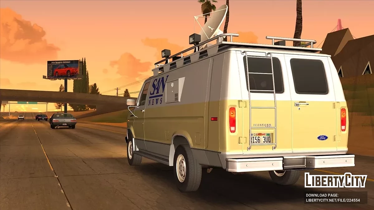 Ford Econoline 350 SA News Van 1991 / GTA San Andreas