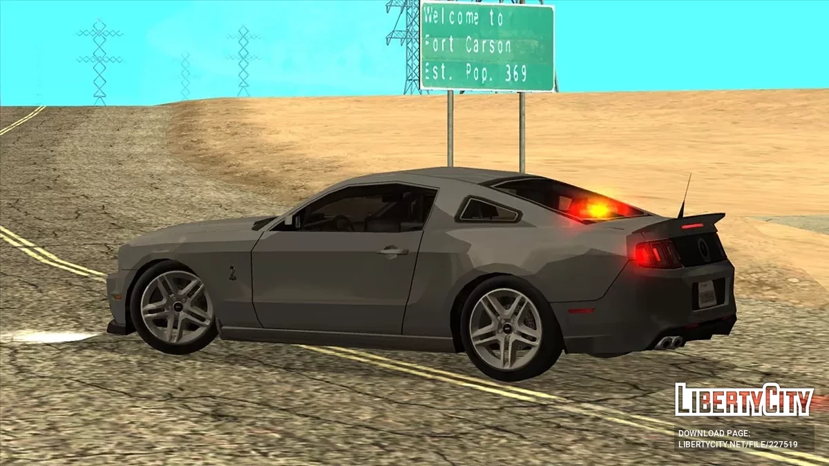 Voiture sous couverture LAPD 2014 Ford Shelby GT500 / GTA San Andreas
