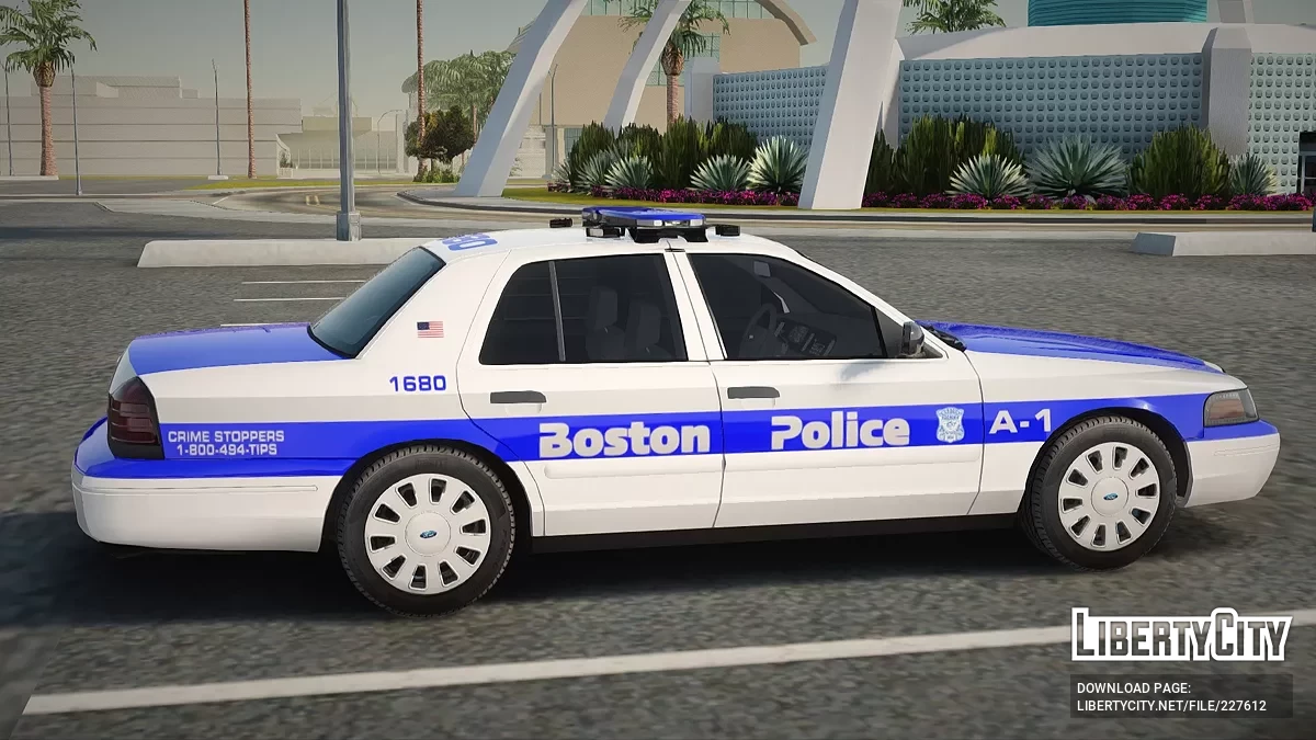 Ford Crown Victoria Поліція Бостона A-1 X2100 Lightbar / GTA San Andreas