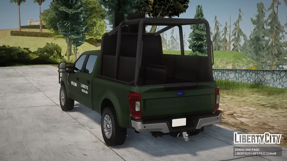 Ford F-250 Angkatan Bersenjata Meksiko Pertahanan Hutan / GTA San Andreas