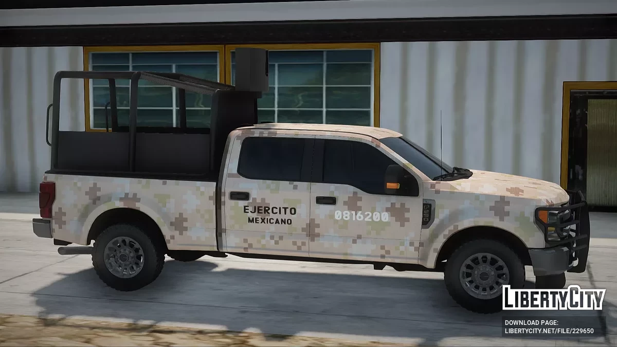Ford F-250 Armée Mexicaine Pixel Désertique / GTA San Andreas