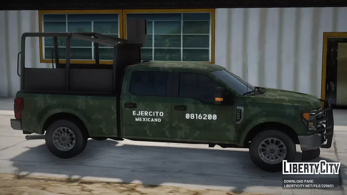 Ford F-250 Armée Mexicaine Pixel Forêt Sedena / GTA San Andreas