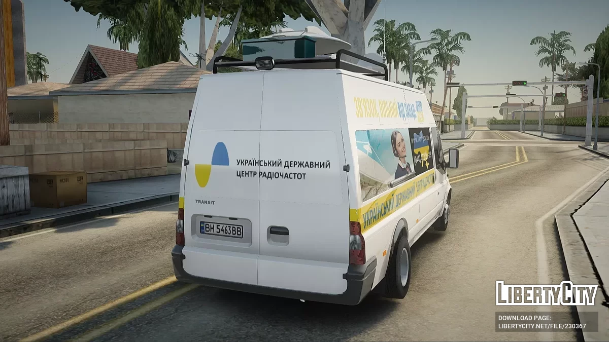 Ford Transit - Centre d'État Ukrainien des Fréquences Radio / GTA San Andreas