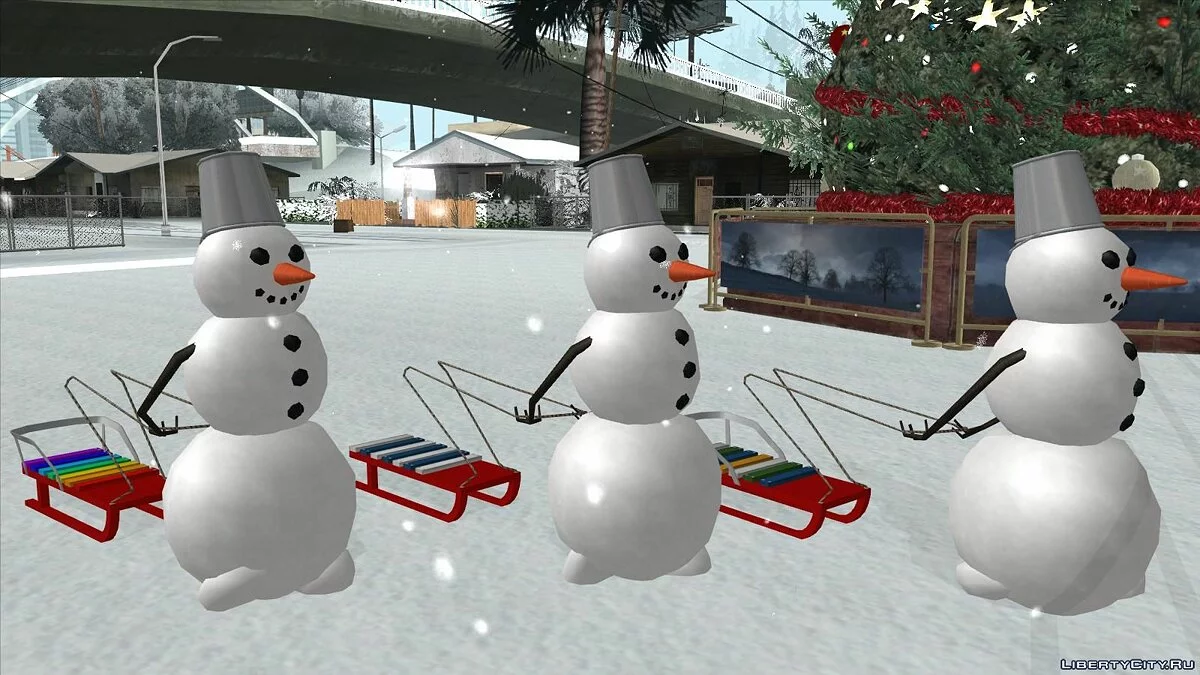 Boneco de Neve com Trenó / GTA San Andreas