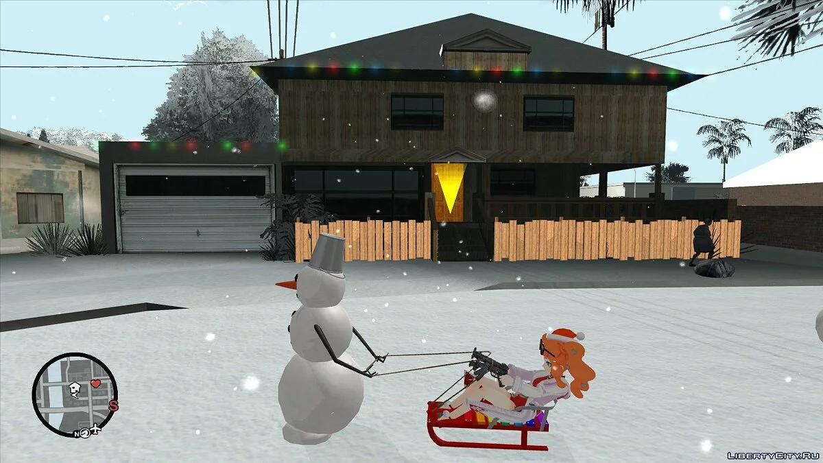 Boneco de Neve com Trenó / GTA San Andreas