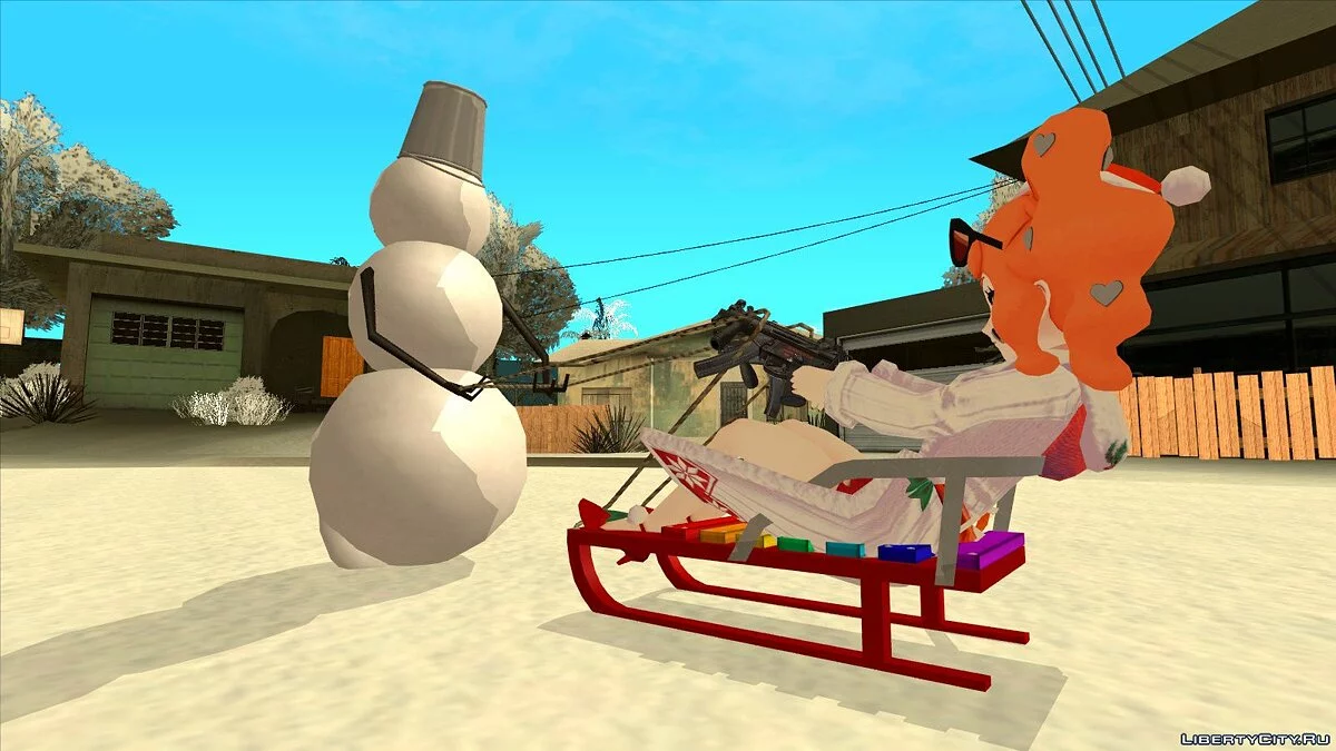Boneco de Neve com Trenó / GTA San Andreas