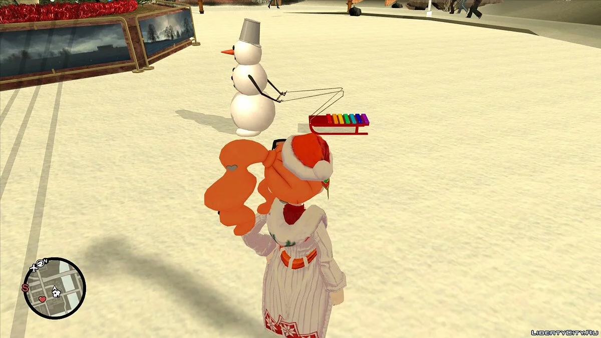 Boneco de Neve com Trenó / GTA San Andreas