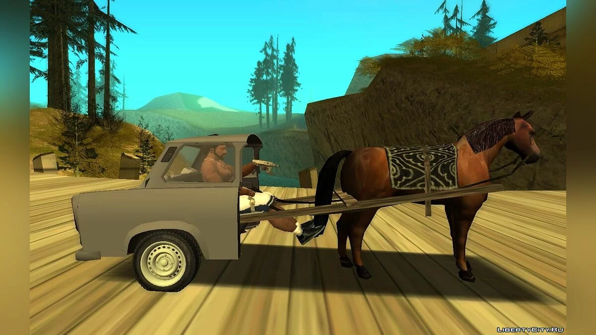 Cavalo e carroceria Trabant / GTA San Andreas