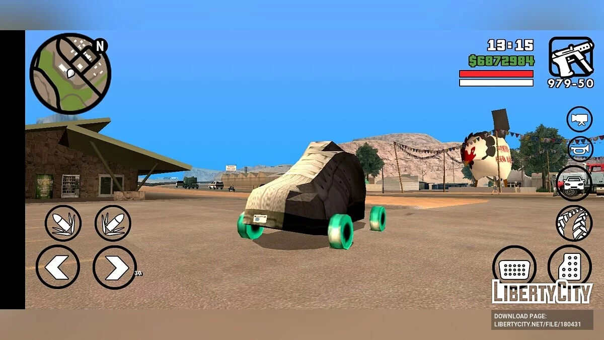 Véhicule en forme de chaussure / GTA San Andreas