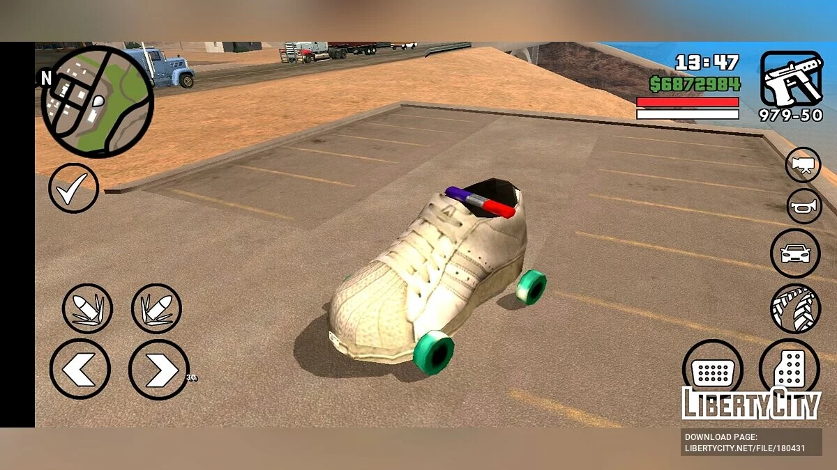 Véhicule en forme de chaussure / GTA San Andreas