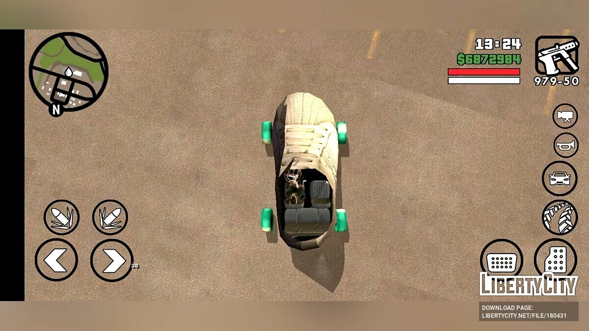Véhicule en forme de chaussure / GTA San Andreas
