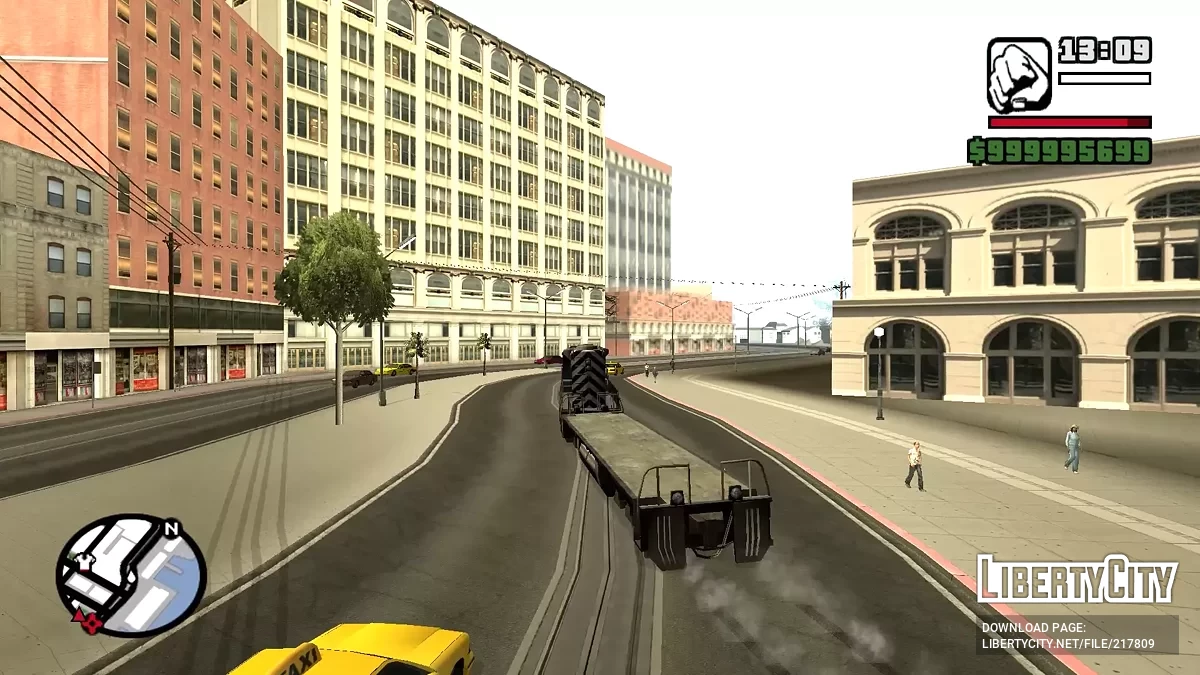 Вантажний потяг як автомобіль / GTA San Andreas