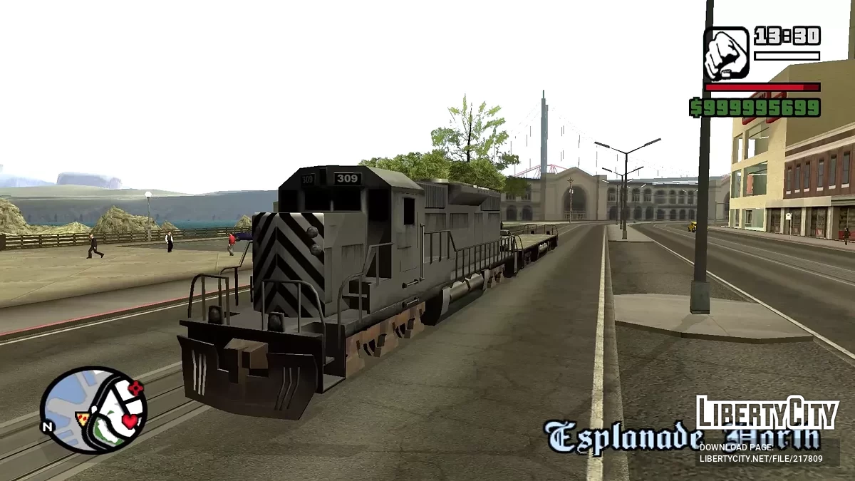 Вантажний потяг як автомобіль / GTA San Andreas