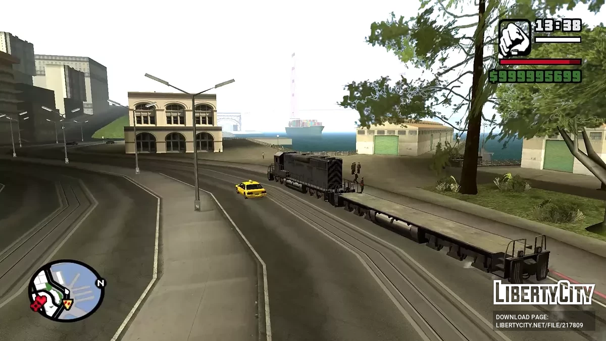 Вантажний потяг як автомобіль / GTA San Andreas